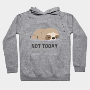 Not Today Sloth Sleeping Hoodie